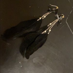 Feather earrings